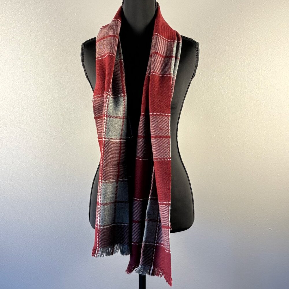 Red and Grey scarf